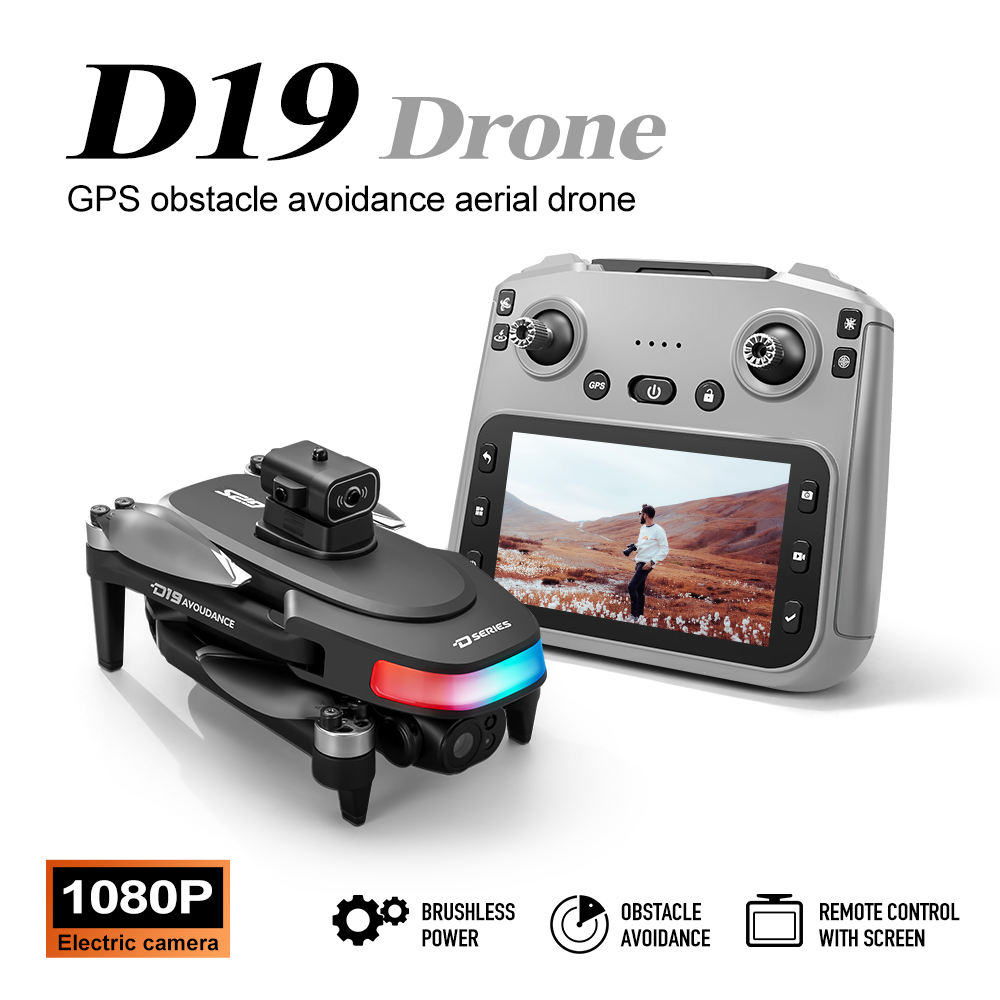 Gorący dron GPS D19 1080P z sz – Drone Camera With Gimbal recenzja i cena